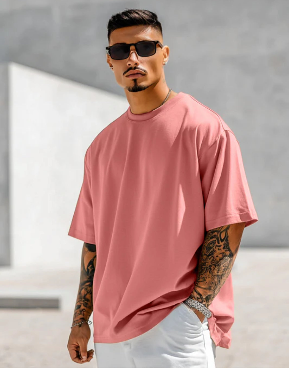 240 Gsm 100% Cotton Oversized T-Shirts