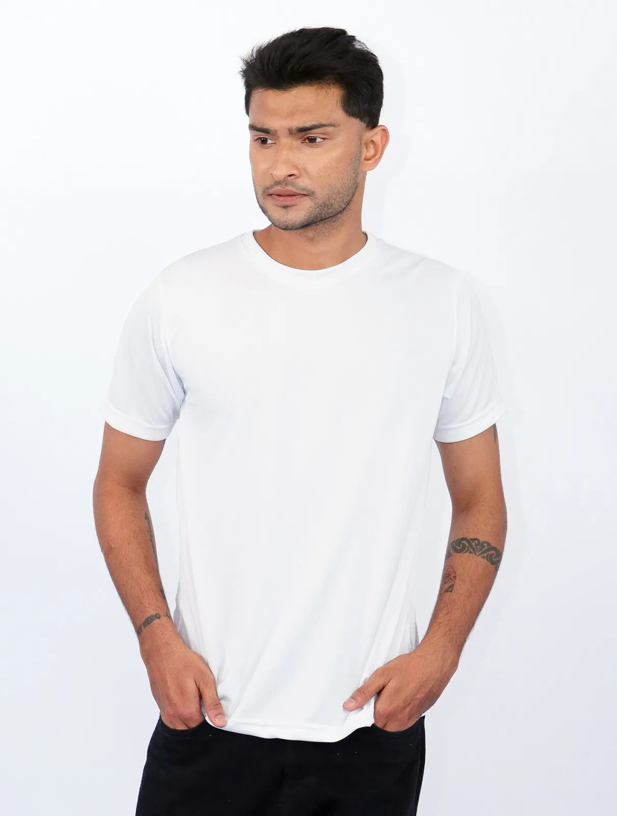 160 GSM Sublimation Polyster Round neck Tshirts